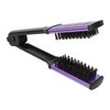 Clamp Flat Brush Double Sided Hair Straightening Artificial Bristle Splint