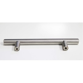 1 x T-Bar Stainless Steel Handle One Cabinet Pull 124mm