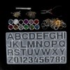 Crystal Epoxy Mold Kit DIY Alphabet Number Silicone Mould Necklace
