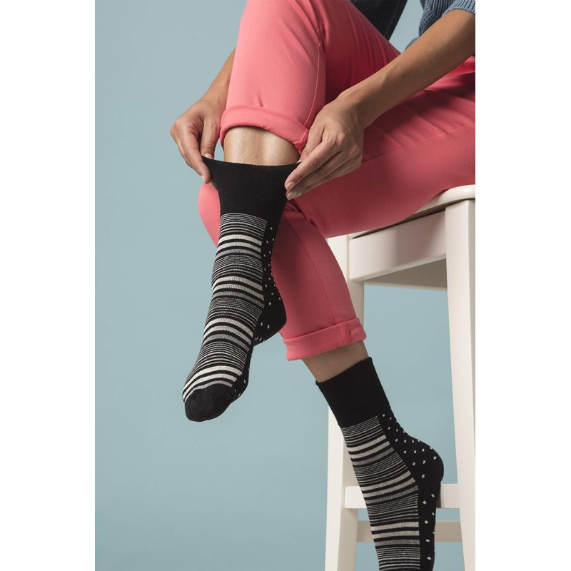Gentle Grip Sock Shop 6 Pairs Ladies Loose Soft Top