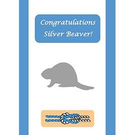 Aquinas Scout Cards Silver Beaver Award Congratulations Card