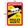 Signs247 Angles Morts Stickers Blind Spot Stickers for motorhomes and
