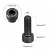 sourcing map M8x22mm Socket Head Bolts 12.9 Grade Alloy Steel