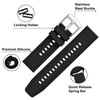 BISONSTRAP 24mm Silicone Watch Bands, Flexible Rubber Watch Straps for
