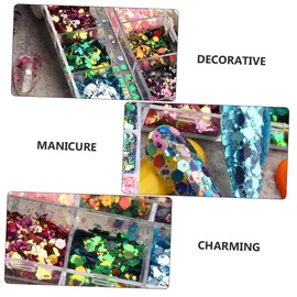 FOMIYES Create Your Own Nail Art of Chameleon Glitter Nail Powder Shimmer Sequins for Salon or Home Use