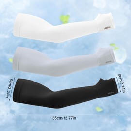 EUPSIIU 6 Paar UV-Schutz Armlinge, Armlinge Kompression, Kühler Abdeckung, Halbfinger Handgelenk Tattoo Abdeckungen, Armschutz Sonne, Sommer Licht Sonnenschutz für Fußball, Radfahren (Multicolore)