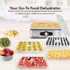 Elite Gourmet EFD3321 Food Dehydrator, Stainless Steel Trays Adjustable Temperature