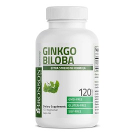 Ginkgo Biloba 500 Mg Bronson 120 Capsulas Ayuda Memoria