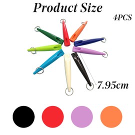 4 Pcs Professional Dog Whistles, Dog Training Whistle High Pitch Plastic Dog Whistles With Lanyard Keychain for Barking & Recall