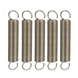sourcing map Extended Tension Spring Wire Diameter 0.039" , OD 0.39" , Free Length 2.36" Stainless Steel Small Dual Hook Tension Spring for Machinery Construction Industrial 5pcs