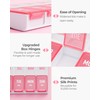 AMOOS Weekly Pill Organizer 2 Times a Day, Stylish Pill