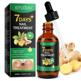 7 Day Ginger Nail Treatment 60ml, Nail Treatment, Nail Growth Serum, Ginger Nail Serum, Nail Nutrient Oil Strengthener Oil.