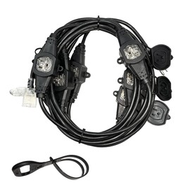 25FT Power Extension Cord 3 Prong, 16 Gauge SJTW 5-15R Cable Male Plug to Female Connector,7 Outlet Cable,Multiple Evenly-Spaced Plug,Suitable for Stage Setting or Outdoor,UL Certified Outlet Cable