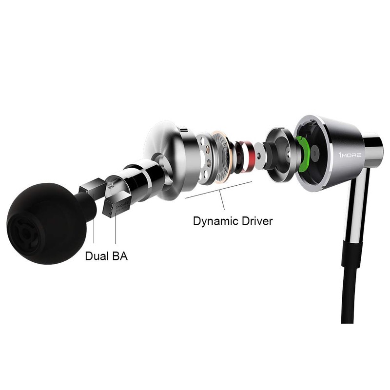 1MORE Triple Driver BT in-Ear Headphones Bluetooth Earphones with Hi-Res