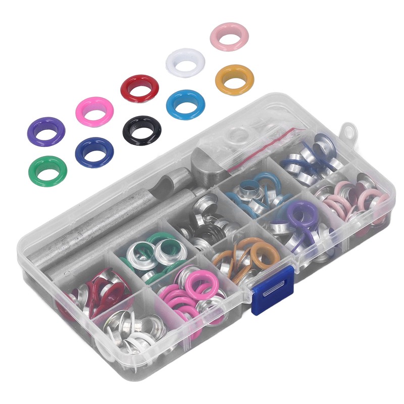 Eyelet Kit 10mm Colorful Durable Metal Wide Application Easy Installation