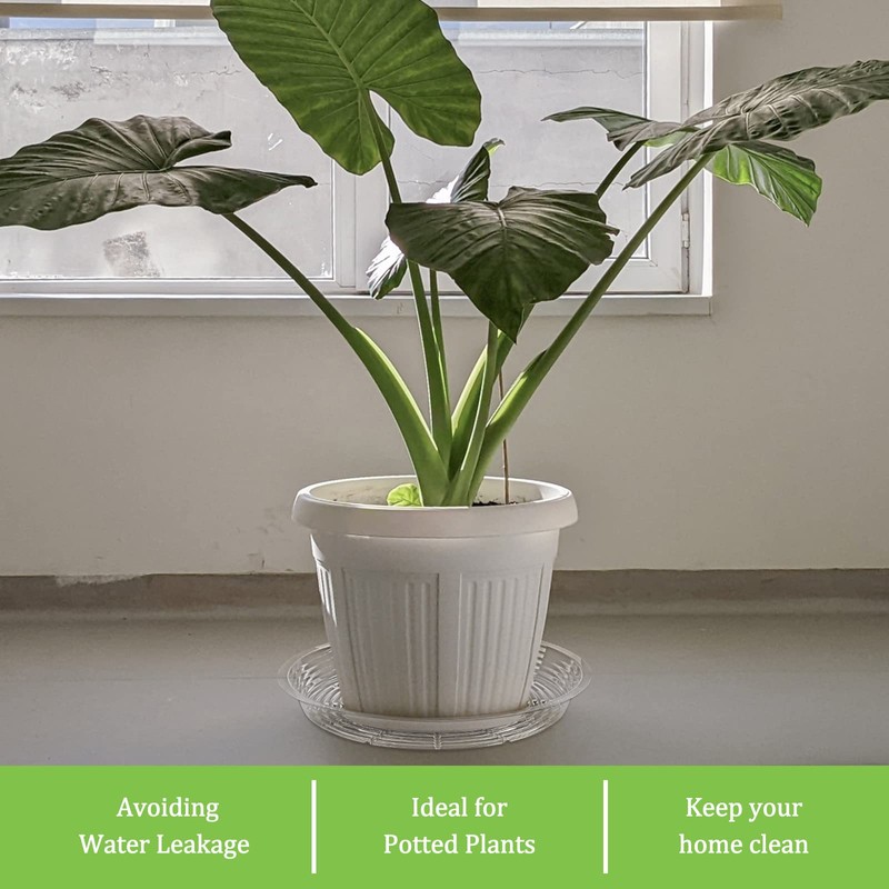 Shellwei 18 Pack 20 Inch Plastic Plant Saucers Extra Large