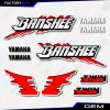 Yamaha Banshee Decals Red Retro Graphics Kit fits 1991-93 Yamaha