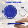 OUZORP Car Cup Coasters Blue 2 Pack with Push Start