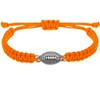 Sportybella - Football Bracelet Adjustable Paracord Bracelets (Orange) Unisex Football