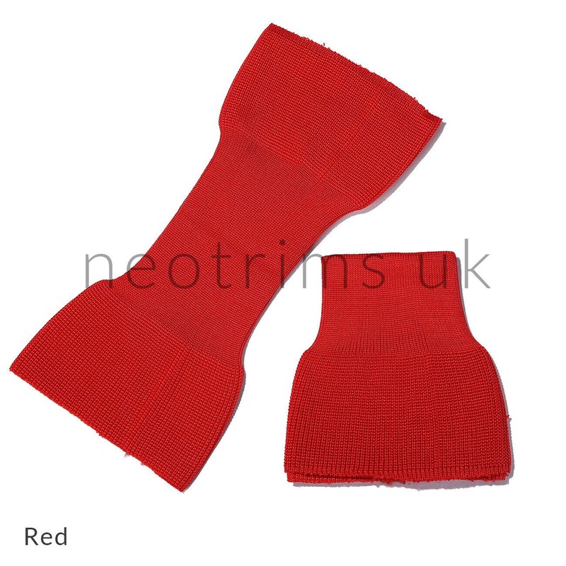 Rib Knit Cuff Pair for Replacement Repair Cuffing Old Jackets