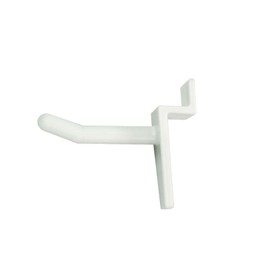 Slatwall 40mm Single Prong Hooks in White for Retail Shop Display (DS58/W) (50)