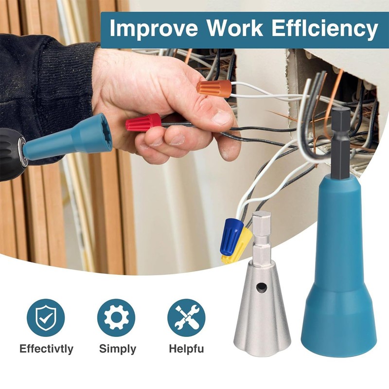 Wire Nut Twister | Wire Stripper Drill Attachment | Professional