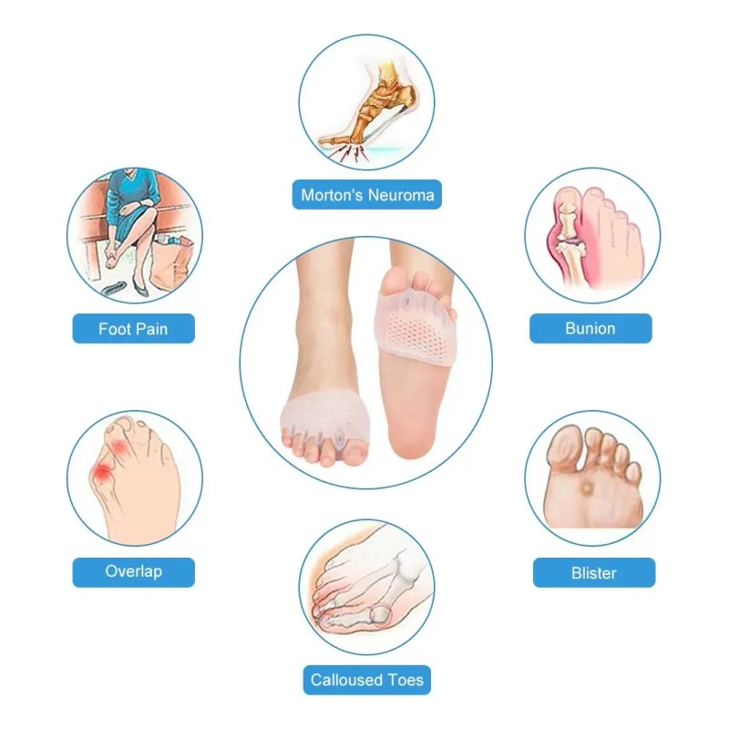 Kit De 24 Pares Corrector Protector De Juanetes Y Separador
