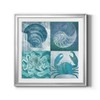 Renditions Gallery Nautical Quad I Premium Silver Framed Print, Ready