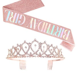 de Banda de Cumpleaños, de Cumpleaños, Mano de Obra Exquisita, Ligera para Fiesta de Cumpleaños (Oro rosa)