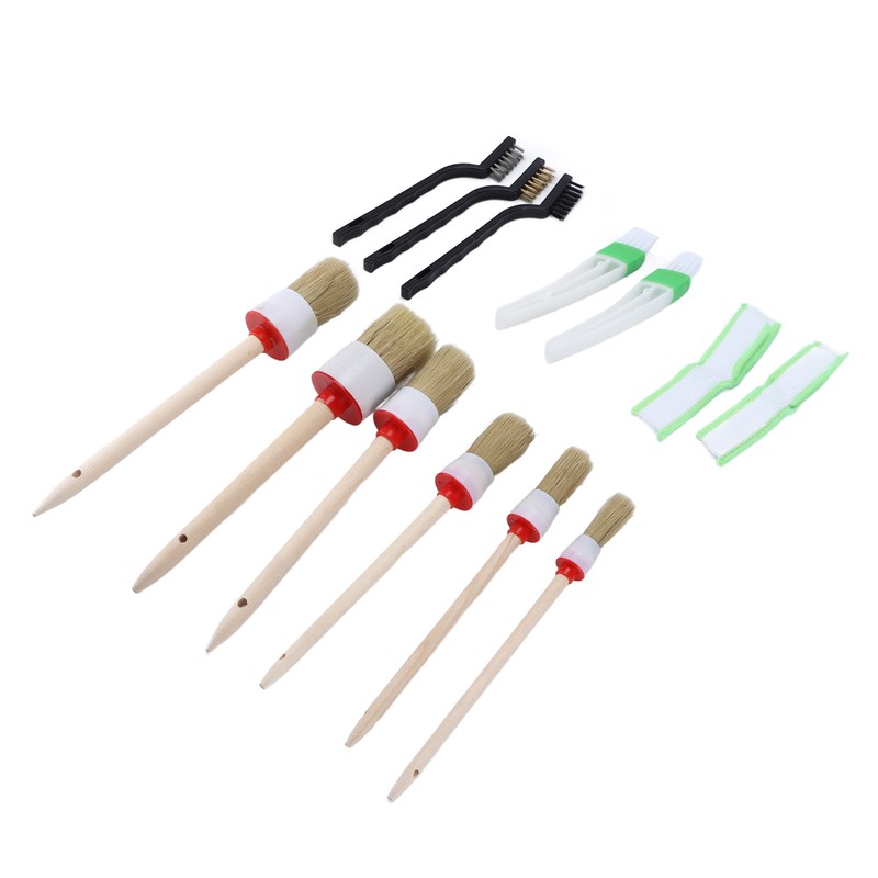 13PCS/Set Car Cleaning Detailing Brush Set Reusable Flexible for Washing