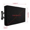 Outdoor TV Cover Waterproof Dustproof TV Protector Remote Control Pocket