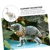 Gatuida Crystal Elephant Figurine Elegant Desktop Decor Craftsmanship Crystal Material