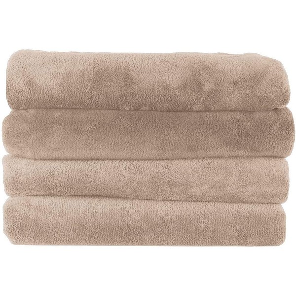 Sunbeam Royal Luxe Dove Grey Heated Personal Throw / Blanket, Cozy-Warm, Adjustable Heat Settings