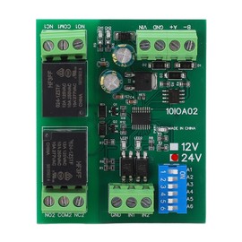 Relay Module 2 Channel RS485 Control Board Switch Controller DC 24V for Equipment