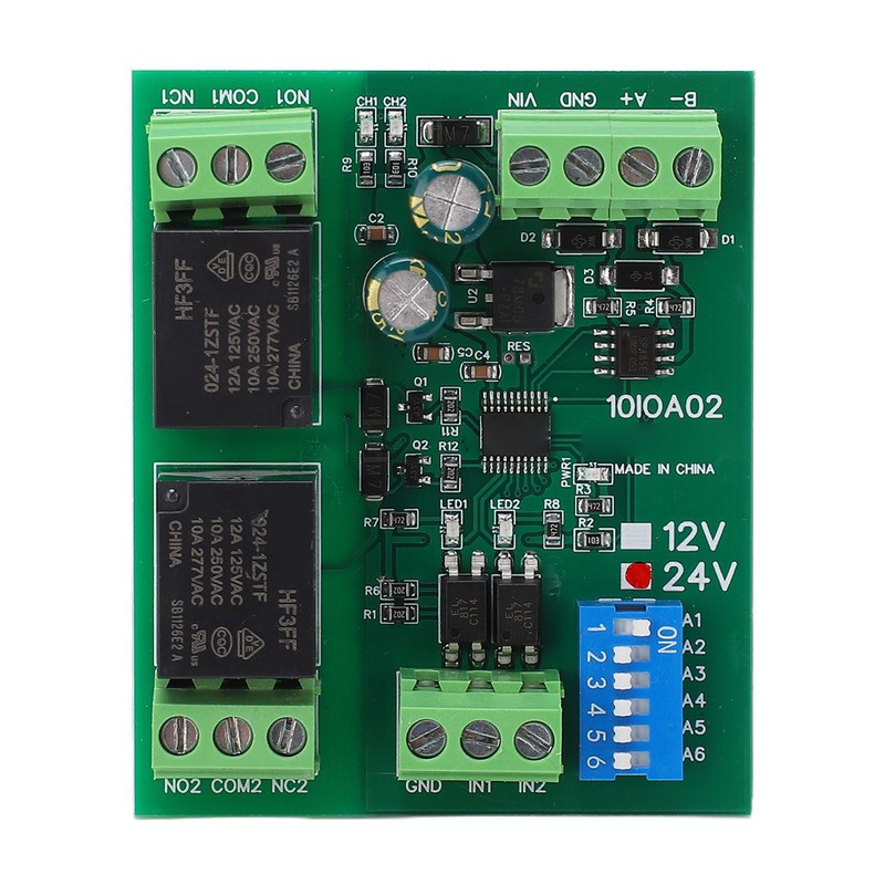 Relay Module 2 Channel RS485 Control Board Switch Controller DC
