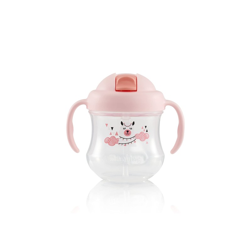 PIGEON MAGMAG STRAW CUP PINK