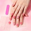 Flower Press on Nails with 3D Design Glossy Yellow French