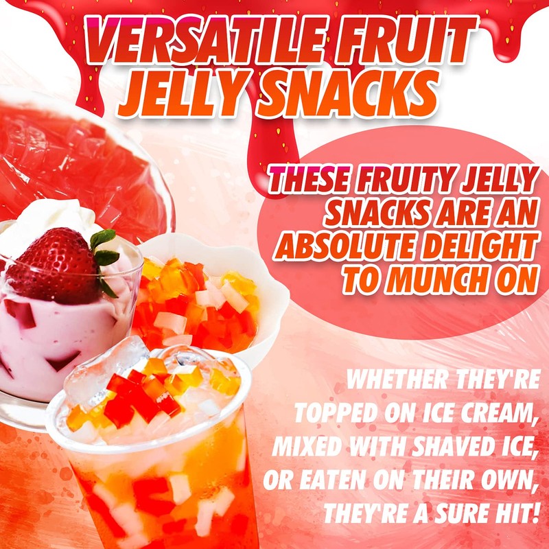 Fusion Select Strawberry Jelly - Fruity Coconut Gel Snacks &