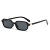 JCTAIFOO Retro Small Rectangular Sunglasses for Men and Women, Vintage