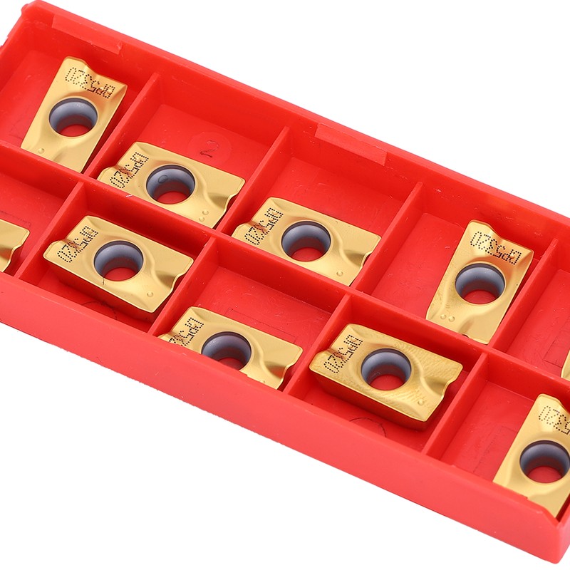 10Pcs Cemented Carbide Milling Insert PVD Coating APMT1604 PDER DP5320