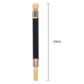 4Pcs 140mm Flexible Rubber Tire Valve Extension + 2pcs Clamps Tire Valve Extenders for Truck Bus RV Car Wheel Tire Transit Adapter