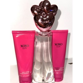 XOXO Luv EDP 3.4 oz for Women & Body Lotion Shower Gel Set