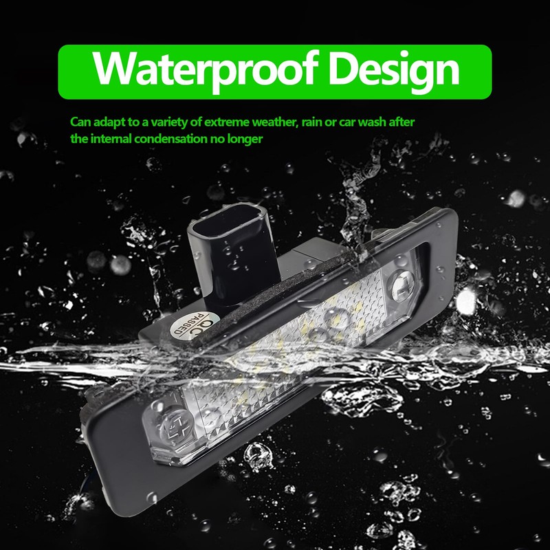 NOTISH 2Pcs LED License Plate Light Lamps 6000K White -