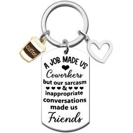 Office Gifts for Coworkers Gifts for Women Going Away Gifts for Coworkers Appreciation Gift to Friend Farewell Gift to Coworkers Leaving Gift A Job Made Us Coworker Birthday Keychain Jewelry