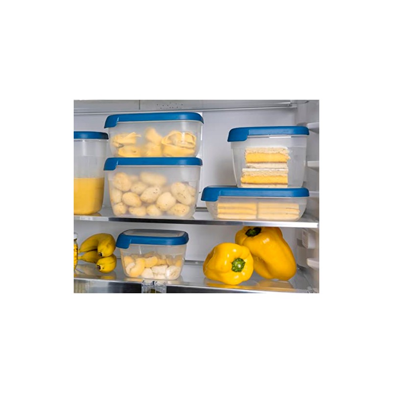 KETER Retractable Containers, Plastic (100% Recycled Polypropylene), Dark Blue, Eco