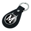 Graphics and More Letter M Initial Black White Black Leather