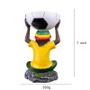 7" Medium Rasta Jamaican Man Holding Bowl Polyresin Ashtray Decoration
