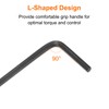 HARFINGTON 5pcs Hex Key Wrench 2mm L-Shape Hexagon Metric Wrenches