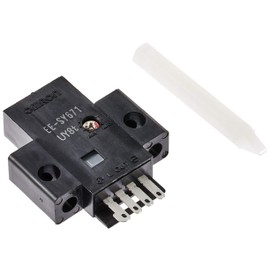 omron Photo/Micro Sensor with Sensitivity Bolium, Reflective, Horizontal Type, Detection Distance 0.04 - 0.2 inches (1 - 5 mm), DC Light System, NPN Output (EE-SY671)