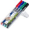 STAEDTLER 318 WP4 Lumocolor Permanent Pen, Fine Line Width, 0.6mm